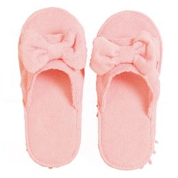 Slippers Kitchen Shoes Men Women Towel Cookhouse Fashion Bowknot Floor Cleaning Mop