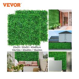 Faux Floral Greenery VEVOR Artificial Plant Wall Decoration Boxwood Hedge Panel Home Decor Fake Plants Grass Backdrop Privacy Screen 230221