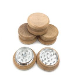 Creative Classic Log Circle Smoke Grinder Grinder Two-tier Pipe and Tobacco Fittings Exploded Hot Selling