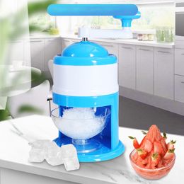 Ice Crushers Shavers Manual Household DIY Crusher Multifunction Portable Slush Maker Mini Frosting Machine Planer Small Hail 230222