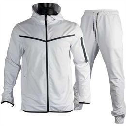 sportwear Mens Sportswear Tracksuits tech pants casual Pant Panelled cardigan coat Men mans Asian szie M/L/XL/2XL/3XL QLUD