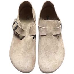 Designer Birkinstock Slippers Outlet Boken Shoes Raw Material Company Soft Sole Lazy Men and Women's