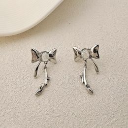 Dangle Earrings Sweet And Cool Style Bow Tie Simple Fashionable For Women