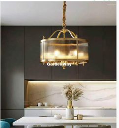 Pendant Lamps Nordic Copper Lamp D40cm D50cm Glass Shade Fixtures Lustre LED Light Beanstalk Molecular Lamparas Home Decoration