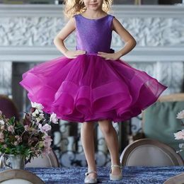 Vintage Princess Flower Girls Dresses Lace sequined tutu Special Occasion For Weddings Ball Gown Kids Pageant Gowns Communion Dresses