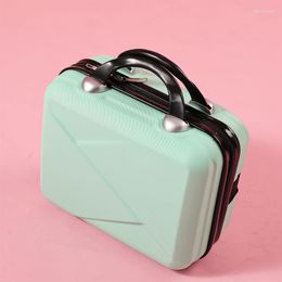 Cosmetic Bags Portable Box Makeup Small Luggage 14-Inch Super Lightweight Mini Zipper Lock Fashion Child And Mother Storage Suitcase E651