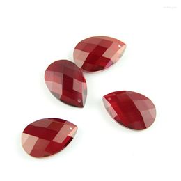 Chandelier Crystal 10pcs/Lot Grid Shape K9 Dark Red Parts For DIY Part Prism Wedding Decorations