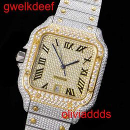 Moda de alta qualidade Iced Out Watchesmens pulse de luxo Round Cut Lab GR DDGU U3GP