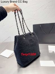 CC Shoulder Bags New Women's Shoulder Bags Designer Luxury Handbags Fahsion Lambswool Bucket Bag Lady Clutch Purses Luxuries Designers Women Bag with Sliver Har