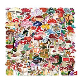 Car Stickers 100Pcs/Lot Sale Cute Mushroom For Laptop Skateboard Notebook Lage Water Bottle Decals Kids Gifts Drop Delivery Mobiles Dh4Pv