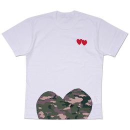 Cdgs T Shirt Designer T Shirts Love Red Heart Eyes Cdg Casual Women Quanlity Lovers Shirts Embroidery Short Sleeve Tee Leisure Streetwear Tide Outdoor 184