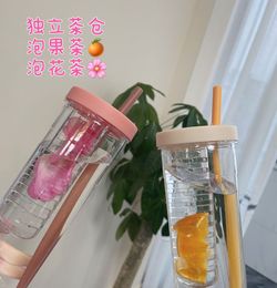 Brief Cup High Capacity PP Cup with Straw Portable Handy Cup Lastic Water Cup