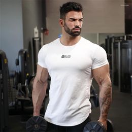 Men's T Shirts 2023 Men Tight T-shirt Cotton Clothing Gyms Mens Fitness Summer Tops Compression Black Camiseta Masculina Clothes Red
