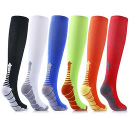 5PC Socks Hosiery Women Men Compression Stockings Sports Running Marathons Circulation Athletic Edoema Varicose Veins Travel Over Knee Stockings Z0221