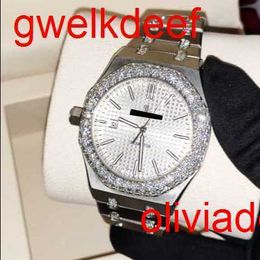 High Quality Fashion Iced Out WatchesMens Wrist Luxury Round Cut Lab Gr DDGU P21V12321