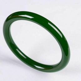 Bangle Natural 56-64mm Green Jasper Jade Hetian Round Bracelet