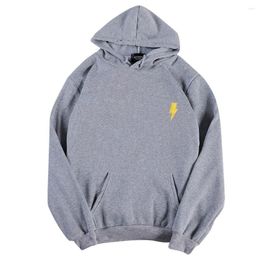 Men's Hoodies MISSKY Men Women Sweatshirt Streetwear Hoodie Thicken Velvet Flash Loose Autumn Winter Pullover Female Male Tops