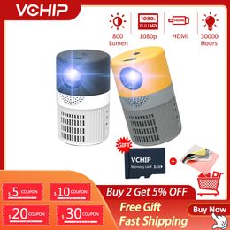 Projectors VCHIP YT400 Projector mini projector Home Proyector For Home Theatre 1080P WiFi Portable Media Player J230222