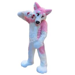 Performance Halloween Dog Fox Mascot Costume simulation Cartoon Anime theme character Adults Size Christmas Outdoor Advertising Outfit Suit For Men Women