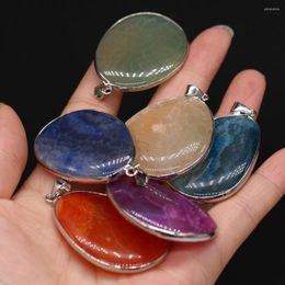 Pendant Necklaces Reiki Heal Scale Agates Pendants Silver Plated Pink Red Crystal Charms For Jewellery Making DIY Necklace Earrings Lady Gifts