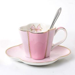 Cups Saucers YeFine Porcelain Afternoon Cup And Saucer Set Drinkware Coffee Mug Ceramic