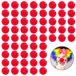 Other Festive Party Supplies 60 Pieces Red Clown Noses Cosplay Foam Circus For Halloween Christmas Carnival Costume Dress Up 230221