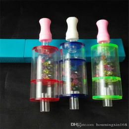 Multicolor filter core Wholesale Glass bongs Oil Burner Pipes Water Pipes Glass Pipe Oil Rigs Smoking,