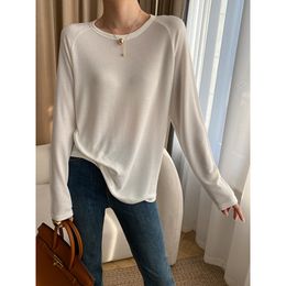 Women's TShirt Breathing soft knit feeling does not fit the skin casual loose basic base shirt Tshirt 230221