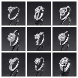 Mo sang diamond ring female high-end atmospheric ring hand Jewellery