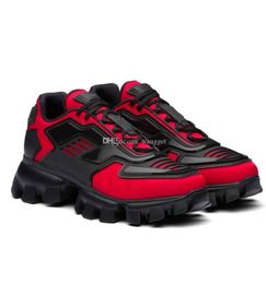 with Box Prad Brand Designer Men's Sports Shoes Cloudbust Thunder Sneakers Men Knit Fabric Technical Eyestay Casual Walking Light Mesh Ou Lx 17391