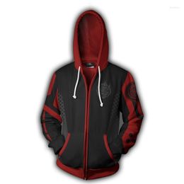 Men's Hoodies Mens Sweatshirts Jacket Anime 3D Printed Pullover Hoodie Sweatshirt Cosplay Costume Ruby Rose