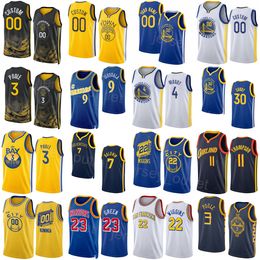 Screen Printed Men Women Basketball Andrew Wiggins Jerseys 22 Kevon Looney 5 Moses Moody 4 JaMychal Green 1 Anthony Lamb 40 Ty Jerome 10 Stephen Curry 30 Classic