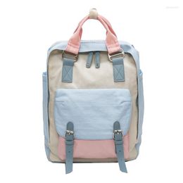 School Bags Cute Canvas Fashion Backpack Female Backpacks Design For Girls Leisure Travel Simple Personality Luggage B-018