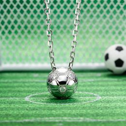 Chains AnuJewel 4MM 3.6cttw D Color Moissanite Diamond Soccer Football Pendant Necklace 50cm Silver Hip Hop 5Neckalce Wholesale