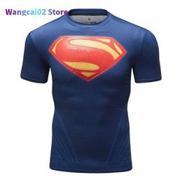 Men's T-Shirts 2022 compressed shirt Fitness Compression Men Short Sleeve 3D Exercise Tops Men T Shirt Summer Fashion Casual Tops CODY LUNDIN 022223H