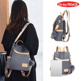 School Bags Bag Women 2023 Autumn And Winter Korean Casual Style Ladies Solid Color Back Pack Female Teen Girls Backpack