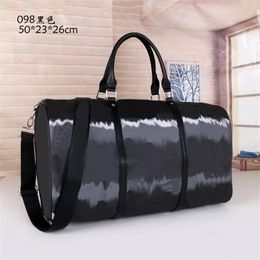 2021 women's men's bags fashion men's and women's travel bag duffel bag leather luggage handbags large capacit204C