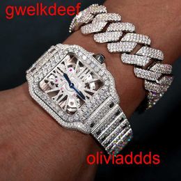 Moda de alta qualidade Iced Out Watchesmens pulse de luxo Round Cut Lab GR DDGU 6TOI36