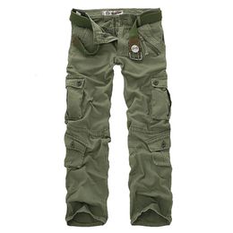 Pantaloni da uomo 2023 pantaloni cargo da uomo pantaloni mimetici militari per uomo 7 colori 230221