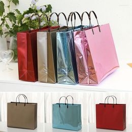 Shopping Bags Waterproof PVC Tote Bag Women Thick Handbag Portable Clothing Makeup Gift Travel Storage Toiletry