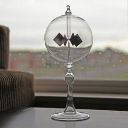 Decorative Objects Figurines 20 5cm 4 Blades Rotating Glass Windmill Solar Powered Crookes Mill Educational Teaching Study Tool Office Home 230209