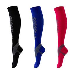 5PC Socks Hosiery New Ringer Honeycomb Calf Jump Compression Socks Exercise Tube Pressure Socks for Men and Women Z0221