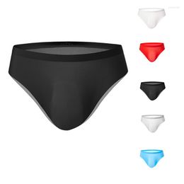 Underpants 3D Punch Ultra Thin Panties Ice Silk Men's Underwear Breathable Seamless Briefs Male Low-Waist Quick-Drying