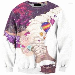 Men's Hoodies CNUUIKOOEK Sweatshirts Selling 3D Fantasy Disk Reproducer Printed Hoodie Long Sleeve Pullover Fashion Man