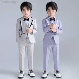 Clothing Sets Jubah Seremonial Anak Laki-laki Kedatangan Baru/Setelan Formal Anak Laki-laki Pertunjukan Piano/Setelan Pesta Ulang Tahun/Setelan Anak W0222