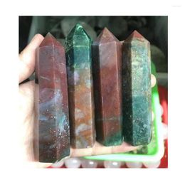 Decorative Figurines Wholesale Natural Quartz Tower Crystals Healing Stones Ocean Jasper Point For Christmas Decoration 2023