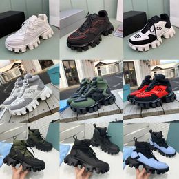 With Box Prad Sneakers Platform Shoes Runner Trainer Outdoor Shoe Knit Fabric Low High Top Light Rubber Cloudbust Thunder Mens Woman Yh 7849