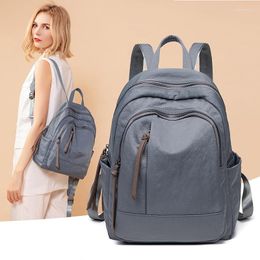 School Bags Oxford Cloth Backpack Female Anti-Theft Rucksack All-Match Bag Light And Large Capacity Leisure Travel Tide