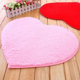 Carpets Heart Shape Doormat Rugs Washable Soft Floor Area Rug For Bathroom Living Room Mat Decor