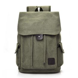 Men's Backpack Schoolbag For Teenagers Large Capacity Canvas Backpacks Male Vintage Rucksack Anti Theft Backpack Men Travel B247e